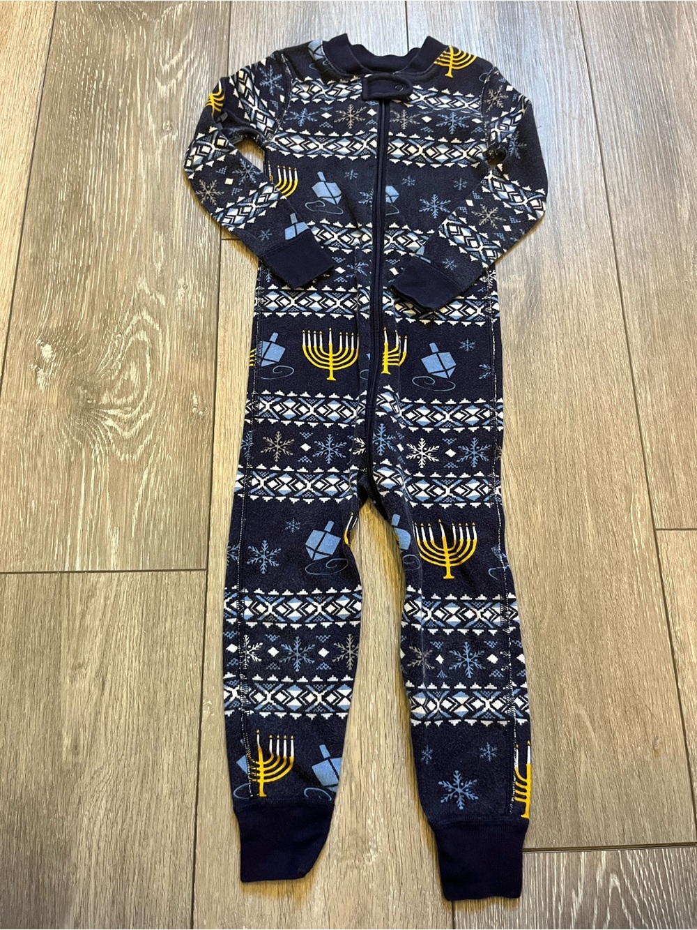 Hanna Andersson Toddler Zip Sleeper In Organic Cotton Eight Nights Hanukka 3T